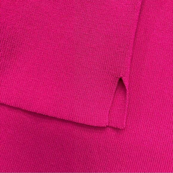 Draper’s & Damon’s Top SZ L Magenta Pink Barbiecore Butterfly Sequin Rayon Nylon - Picture 8 of 9